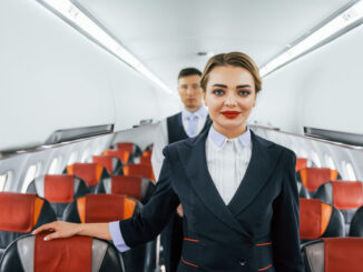 Junge-Stewardess