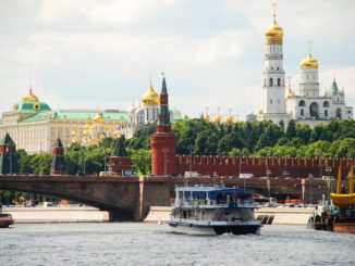 Moskau Sicht zum Kreml