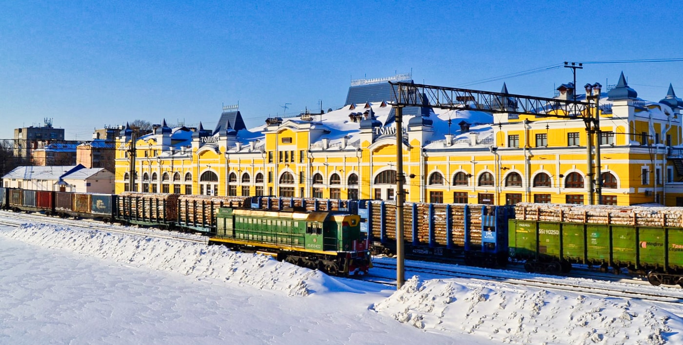 Bahnhof Tomsk-1 Bild: Артём Полоз CC BY-SA 4.0